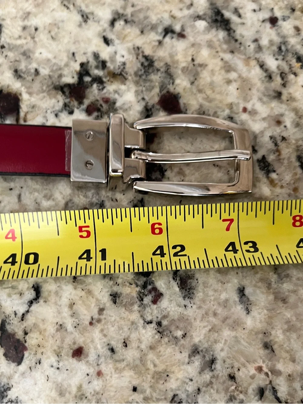 Brighton Reversible Black and Red Leather Belt